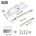 thumbnail image 4 of Gustave Automatic Adjustable Door Closer Stainless Steel Safety Spring Soft Close Hinged Doors for Home Office, Easy to Install (Black), 4 of 8