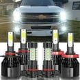 thumbnail image 1 of Combo LED Headlight+Fog Light Bulbs Kit for Jeep Grand Cherokee 2011, 1 of 12