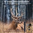 thumbnail image 3 of Trail Wildlife Camera 8K Video 60MP Image Water Resistant Trail Cam for Outdoor Camping, 3 of 7