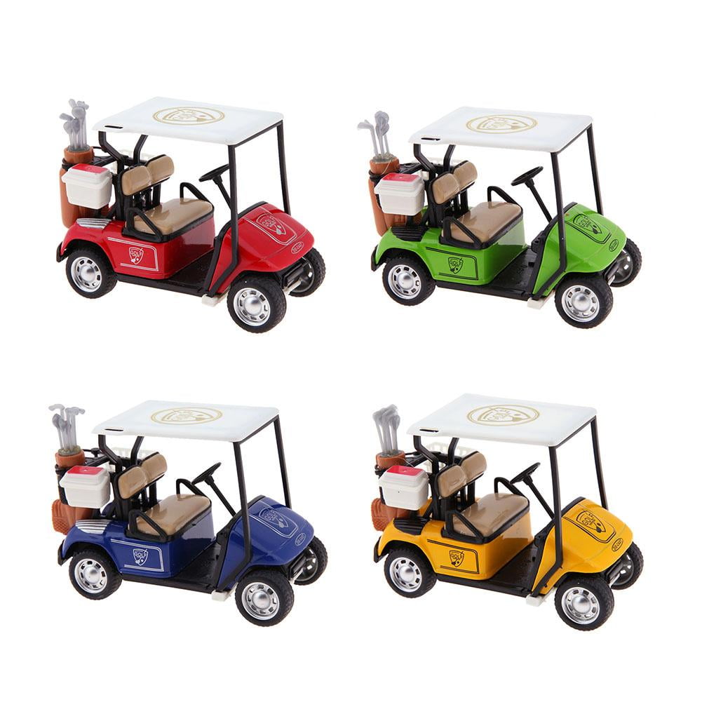 Golf Cart Model Diecast,Metal Mini Golf Cart Toy 1: 36 Scale