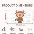 thumbnail image 2 of License Plate,Cartoon Cow with Pink Flowers Decorative Front,Personalized Stainless Steel License Plate Cover For Men Women,12.2" X 6.2", 2 of 7