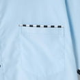 thumbnail image 6 of LADIGASU Man Fashion Leisure Button Pocket Flip Collar Lattice Short Sleeve Shirt, 6 of 8