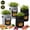 Gray and Black, variant on WLGJL Felt fabric Potato Grow Bags with Flap 10 Gallon, 4 pack Planter Pot with Handles and Harvest Window for Potato Tomato and Vegetables, Multicolor