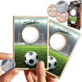 thumbnail image 1 of Juego de escritorio Coinhole, pelota de fútbol que rebota monedas, 1 of 8