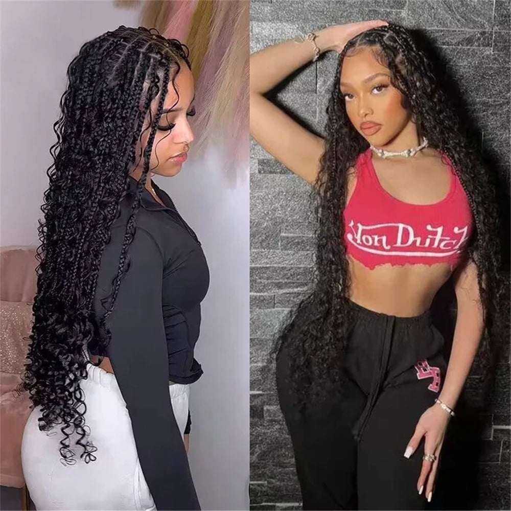 Deep Wave Braiding Hair 16-26 Inch Curly Bulk Human Hair Bundles for Boho Braids No Weft