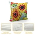 thumbnail image 4 of Shiartex Art Sunflower Throw Pillow Case Cushion Cover Soft Square Pillowcases for Sofa Bed Car Yellow Flowers Pillow Covers with Zipper Decorative Home, 4 of 5