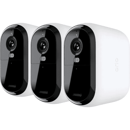 Arlo Essential XL 3-Camera Outdoor Wireless 2K Security Camera (2nd Generation) with 4x Longer Battery Life - White