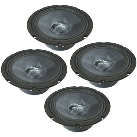 Harmony Audio HA-CMB8 Car Stereo Cabron Midbass Midrange 8" Speakers - 2 Pairs