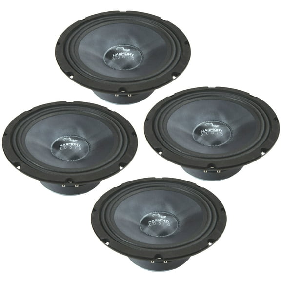 Harmony Audio HA-CMB8 Car Stereo Cabron Midbass Midrange 8" Speakers - 2 Pairs