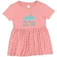 thumbnail image 3 of Inktastic Nanny Loves Me Grandchild Whale Girls Baby Dress, 3 of 5