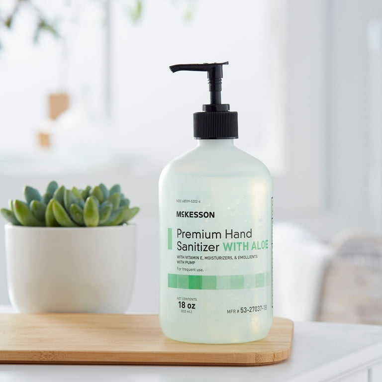 McKesson Premium Hand Sanitizer Gel with Aloe, Spring Water Scent 