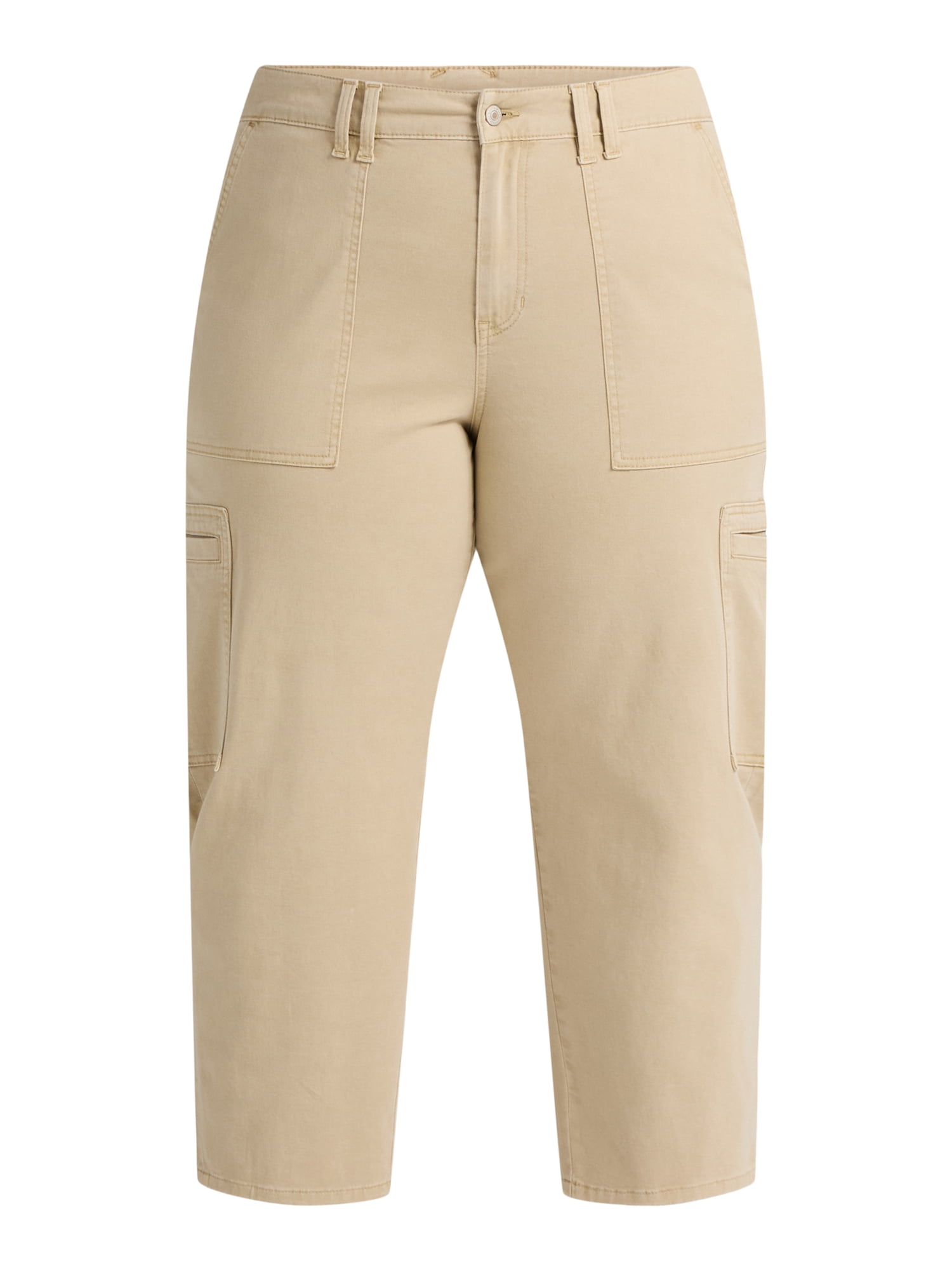 Terra & Sky Women's Plus Utility Pants, 26'' Inseam, Sizes 14W-22W