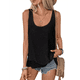 thumbnail image 1 of Camiseta Sin Mangas Holgada con para Mujer, Cuello Redondo, Sin Mangas, Informal, para Vacaciones, Color Negro, Talla M, 1 of 9