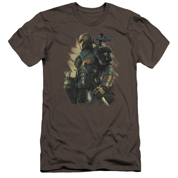 Batman Arkham Origins - Deathstroke - Premium Slim Fit Short Sleeve Shirt - Medium