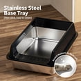 thumbnail image 6 of XL Stainless Steel Sifting Cat Litter Box with High Sides and Odor Control, 6 of 9