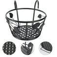 thumbnail image 3 of Shisuyan 1Pc Fence Hanging Wrought Iron Shelf Garden Flowerpot Basket Storage Container, 3 of 8