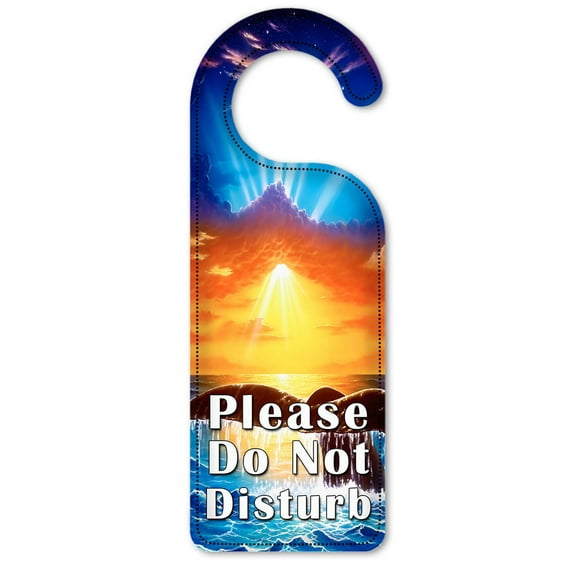 Do Not Disturb Door Knob Hanger Sign - Whale Tail