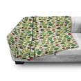 thumbnail image 3 of Ladybug Soft Flannel Fleece Throw Blanket, Clover Leaves with Ladybugs Floral Celebration Saint Patrick Day Holiday Pattern, Cozy Plush for Indoor and Outdoor Use, 50" x 70", Multicolor, by Ambesonne, 3 of 6
