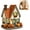 Brown, variant on Vintage Halloween Cottage with LED Lights, Pumpkin House Halloween Decorations Indoor, Fall Harvest Thanksgiving Party Decor, Lighted Village House