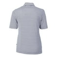 thumbnail image 3 of Women's Cutter & Buck  Navy Arizona Wildcats DryTec Virtue Eco Pique Stripe Recycled Polo, 3 of 3