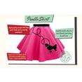 thumbnail image 5 of Hip Hop 50's Shop 1950s Girls Poodle Skirt Costume for Kids (Child Small Teal), 5 of 6