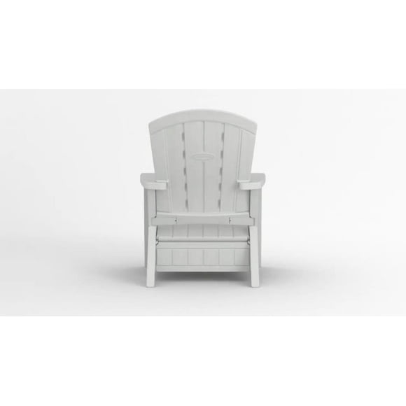 Suncast Outdoor Adirondack Chair with Storage Ice Cube Color, Multi-Wall Resin Design