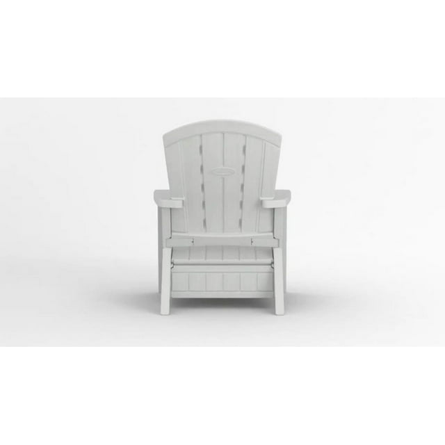 Suncast Outdoor Adirondack Chair with Storage Ice Cube Color, Multi-Wall Resin Design