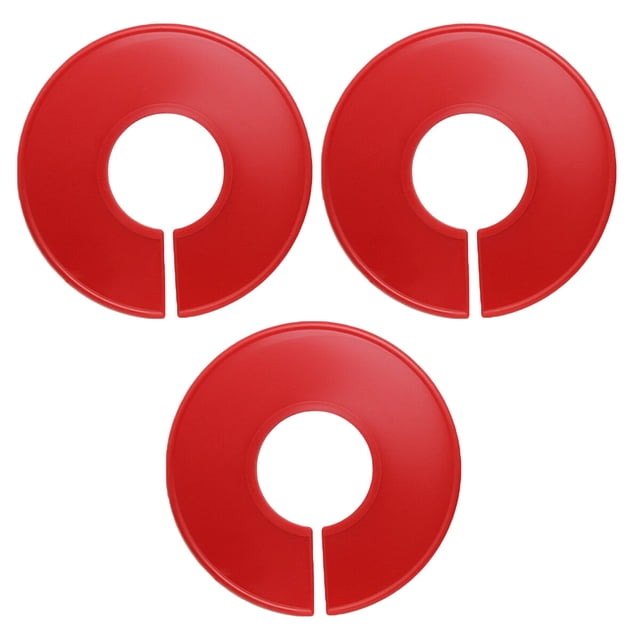 Miangastore 3 Pcs Clothing Size Dividers Round Closet Dividing Rings Convenient Clothes Sorting Ring (Red)