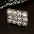 thumbnail image 3 of Hvmvliv Christmas Ornaments 12Pc 1.17inch Christmas Decorative Glitter Hanging Balls Ornament for Christmas Tree Shatterproof Xmas Party Wedding Tree Decorations Silver, 3 of 6