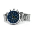 thumbnail image 5 of Deyuer Fashion Men Round Sub-dials Decor Alloy Band Analog Quartz Wrist Watch Gift, 5 of 8