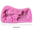 thumbnail image 2 of Navidad Santa Claus Trineo Alce Pastel Molde Silicona Decoración Molde Navidad Chocolate Galletas Pudín Molde Herramienta Yuarrent HA038441-00, 2 of 6