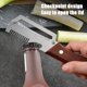thumbnail image 4 of Paquete de 2 - Cuchillo Pelador Multifuncional - Juego de Peladores de Verduras de Acero MNFD, 4 of 9