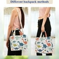 thumbnail image 4 of FORMRS Womens Corduroy Tote Bag Crossbody Shoulder Handbag with Pocket, Dinosaur Pattern, 4 of 7