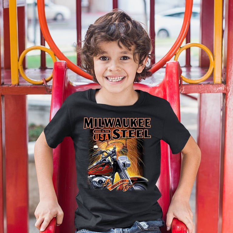 Mens Biker Shirt Chopper Cross Skeleton Tee T-Shirt