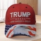 thumbnail image 5 of Gorra de béisbol Trump sombrero de lengua de pato con patrón de águila sombreros de camionero para hombres y mujeres, 5 of 8