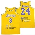 thumbnail image 5 of Camisetas de baloncesto MAMBA 24 BRYANT Jersey Alta calidad Costura Bordado Ropa deportiva al aire libre Película Hip Hop 2024 Negro amarillo, 5 of 5