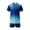 Blue, variant on Kids' Sports Training Set Short Sleeve Football Top with Shorts Team Uniform Athletic Outfit