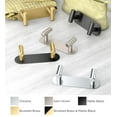 thumbnail image 2 of Gatco 1291MXB Latitude Ii Double Robe Hook Rack - Black, 2 of 2