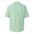 thumbnail image 6 of Dwellite Men's Short Sleeve Polo Shirt Casual Classic Collared Golf T-Shirts Solid Color Button Shirts Mint Green XL, 6 of 8