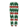 thumbnail image 7 of Tejiojio Christmas Women's Casual Trousers Printing Drawstring Pants Waist Long Pants Sweatpants With Pocket, 7 of 7