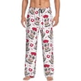 thumbnail image 2 of Lsque Caring Cow Print Men's Pajama Pants, Lounge Pant - Comfortable Home Wear,Elastic Waistband, Stylish Design-Large, 2 of 9