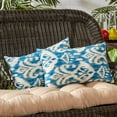 thumbnail image 3 of Greendale Home Fashions Seaside Ikat Outdoor Rectangle Throw Pillow (2-pack), 3 of 5