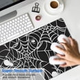 thumbnail image 4 of Long Mouse Pads for Desk,Black Halloween Spider Webs Desk Mats on Top Of Desks, Desk Mouse Pad Extra Large with 3mm Non-Slip Base and Stitched Edge for Gaming,Office,Work,Home 31.5"x11.8", 4 of 6