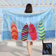 thumbnail image 1 of Toalla de playa de microfibra resistente a la arena, 160 x 80 cm, manta de playa ligera, resistente a la arena y de secado rápido, manta de pala grande, 1 of 5
