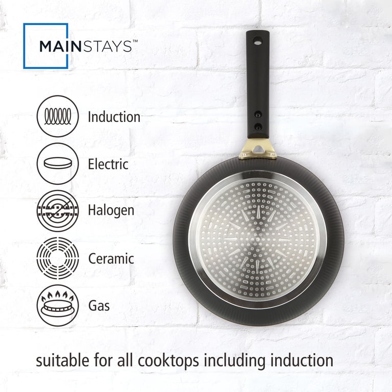 Mainstays Striped 10-Piece Nonstick Ceramic Cookware Set photo 4