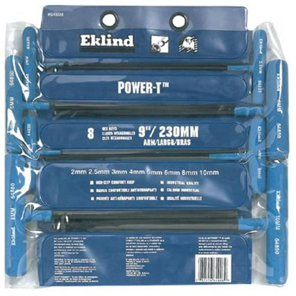 Eklind Tool 8 Key Ball Metric Powert Key Set In Pouch 9 Incharm
