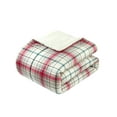 thumbnail image 4 of Mainstays Cozy Flannel Reverse to Super Soft Sherpa 3 Piece Comforter Set, Full/Queen, Red and Green Plaid, 4 of 4