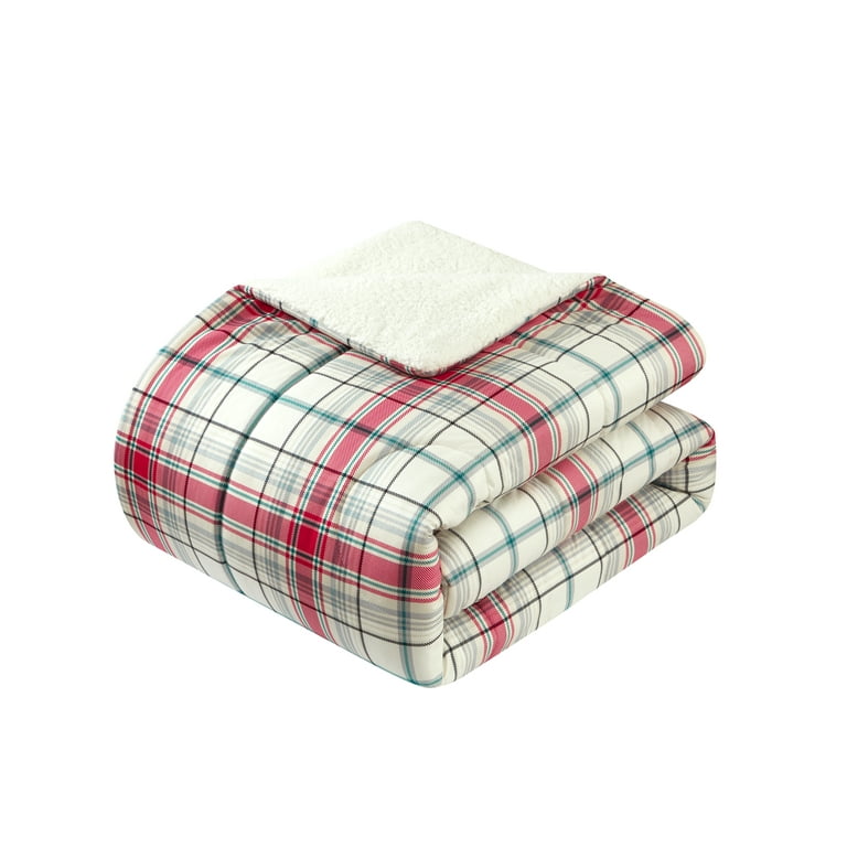 Mainstays dog cozy flannel reverse to super soft sherpa comforter set hot sale