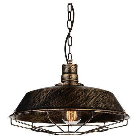 

CWI Lighting Morgan 1-Light Down Metal Mini Pendant in Antique Copper