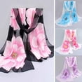thumbnail image 2 of Opolski Foulard Florale en Chiffon à la Mode pour Femmes Châle Gracieux pour Rendez-Vous, 2 of 9